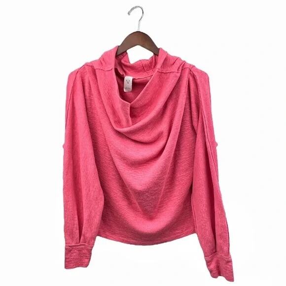 Free People We The Free Coral Cowlneck Sweater - EUC - XL - Picture 5 of 9